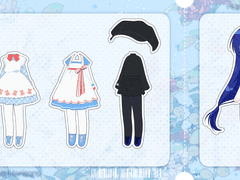 옷입히기 티켓 고정틀