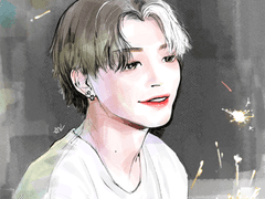 불꽃놀이하는 홍중이