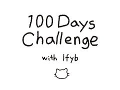 100일 챌린지 용복이 도안 공유