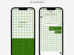 091. Green Check 01 : Kakao Talk Theme