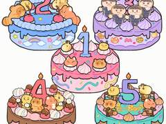 미클쓰 기념 케이크 png