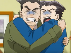 우주 정거장 겸 연구소 전함에서의 먼 미래 현장근무자들의 모습