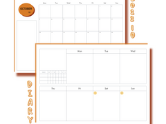 [굿노트 10월 먼슬리/위클리] 심플리