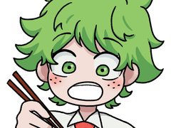 미도리야 바쿠고 와앙포카 도안