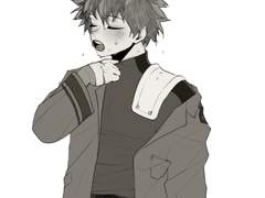 코스튬에 교복자켓 걸친 미도리야