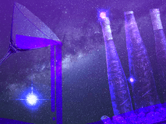 겨울 밤하늘의 둔각 삼각형 별자리