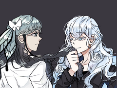 [GL][비단레이] 머리카락 키스