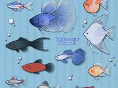 수족관 스티커 (굿노트)