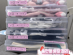 솜인형 옷장정리용 라벨 커미션