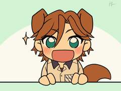 꼬리 살랑살랑 움짤커미션