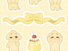 🍮푸딩카이 굿노트 스티커🍮