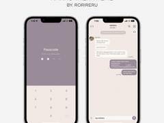 111. Pastel #02 Puple : Kakao Talk Theme