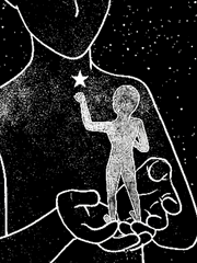 어둠의 밤 속 흐려진 별에게