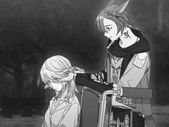 들풀에 꽃을 엮어