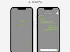 116. Simple Neon 02 : Kakao Talk Theme