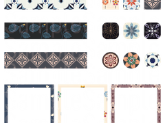 전통문양 스티커 (1)