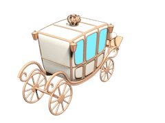 로판 마차 3D 소재