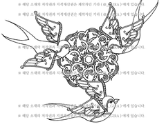 [클립스튜디오 소재 / PNG 파일] 문양_새