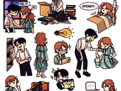 빈센트 리버 굿노트 스티커