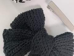 대바늘 도안 :: 리본 머리핀