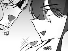 연습으로 그림 흑백 웹툰