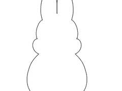 토끼 인형 도안