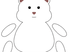 곰인형 도안