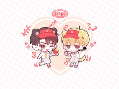 [데못죽] 다이너 큰문 키링 도안 무료 배포