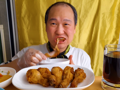 먹방 브베 - 닭다리 땡기는 날, 통닭다리 먹방