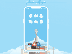 [무료 배포] 💙뭉게뭉게 폼팜구름💙 ver.2 휴대폰 배경화면+앱 아이콘 이미지