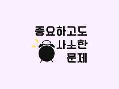 [루이츠카] 중요하고도 사소한 문제