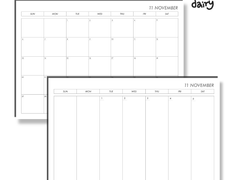 [굿노트 11월 먼슬리/위클리] 심플심플리