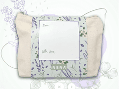 The Pamper Me Pouch is the ideal way to store your mineral serum, mini cleanser, and mini Clay Mask