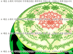 [클립스튜디오 소재 / PNG 파일] 음식_연회용 수박