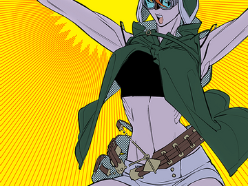 [프리즘2] 유리가죽 후드조끼 외