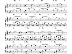 [사호 평온자의 전자 악보][2단]몽환의 별