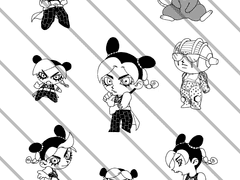 죠죠 죠린 스티커 도안 판매