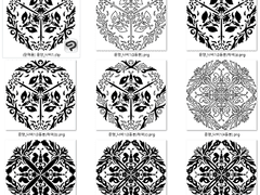 [클립스튜디오 소재 / PNG 파일] 문양_나비