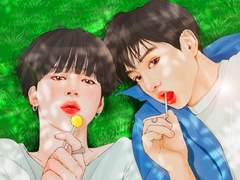 painting) 공원 데이트