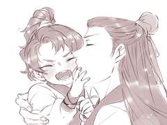 청문이랑 아가 청명이랑