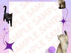 [SVT/원우] 고양이 떡메모지 도안 배포