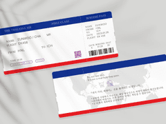 차은우 양면 보딩패스