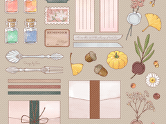 가을 편지 💌 스티커