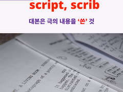 script, scrib