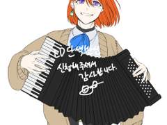 LD 커미션 단색 반신 샘플