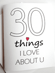 30 things I LOVE ABOUT U