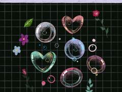 손그림 느낌의 비눗방울 굿노트 스티커