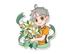 꽃을 든 최애SD 고정틀 커미션