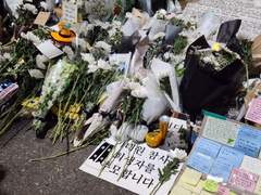 슬픔 내린 이태원 거리