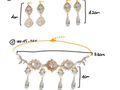 로판st 귀걸이, 목걸이 세트